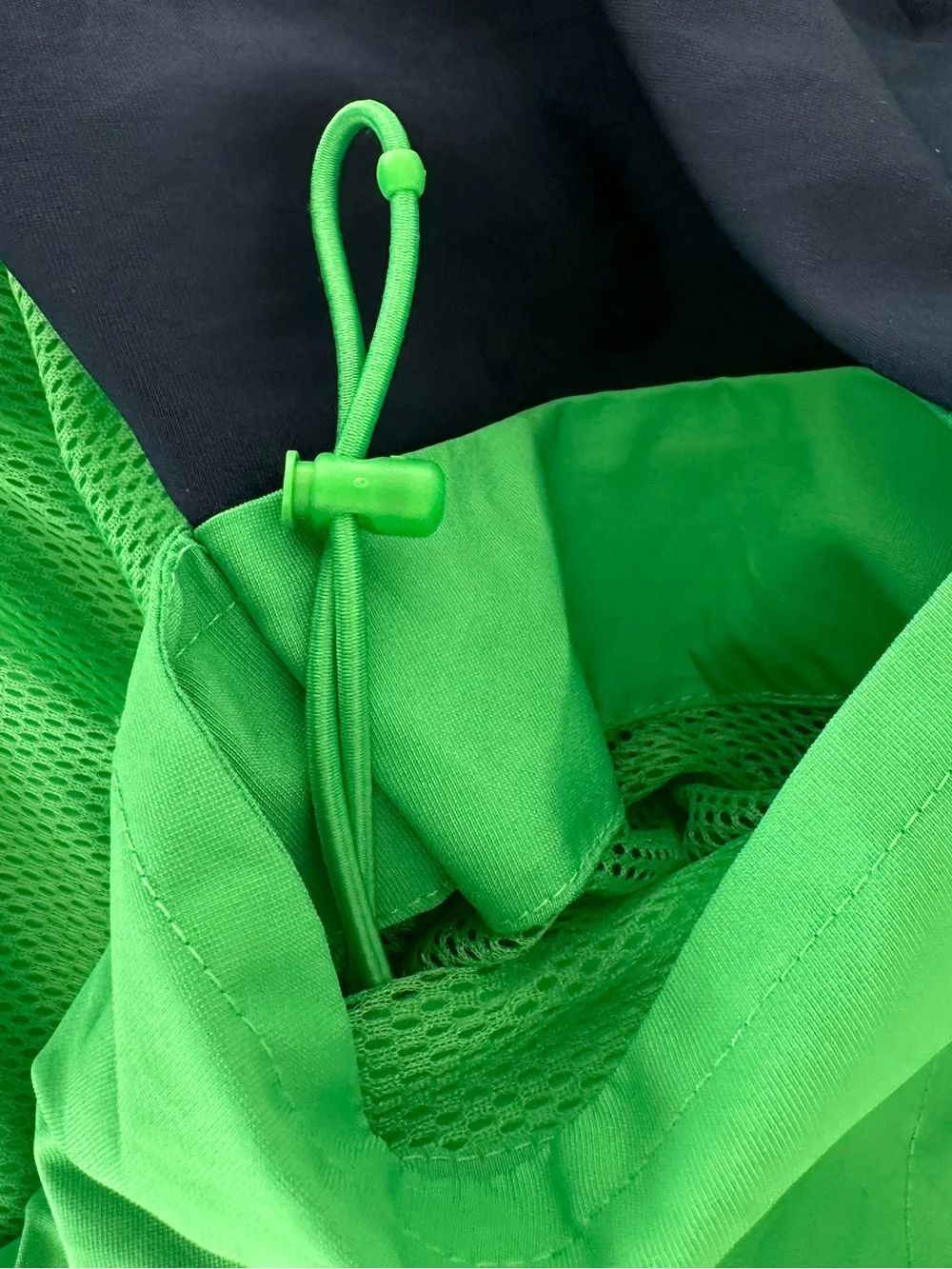 Nike Green and Navy Hooded Windbreaker‎ Jacket